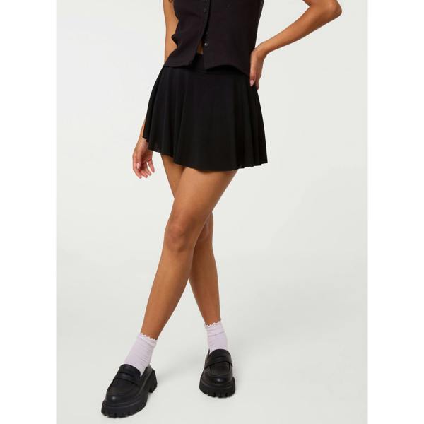 Pink Vanilla Wide Waistband Pleated Skirt
