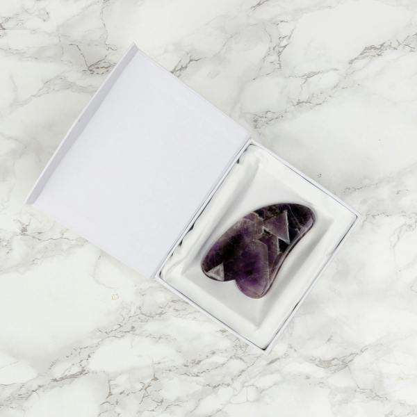 White Lotus Beauty Amethyst Gua Sha