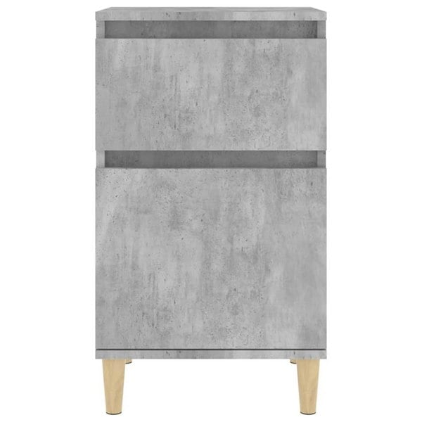 Berkfield Bedside Cabinet Concrete Grey 40x35x70 cm