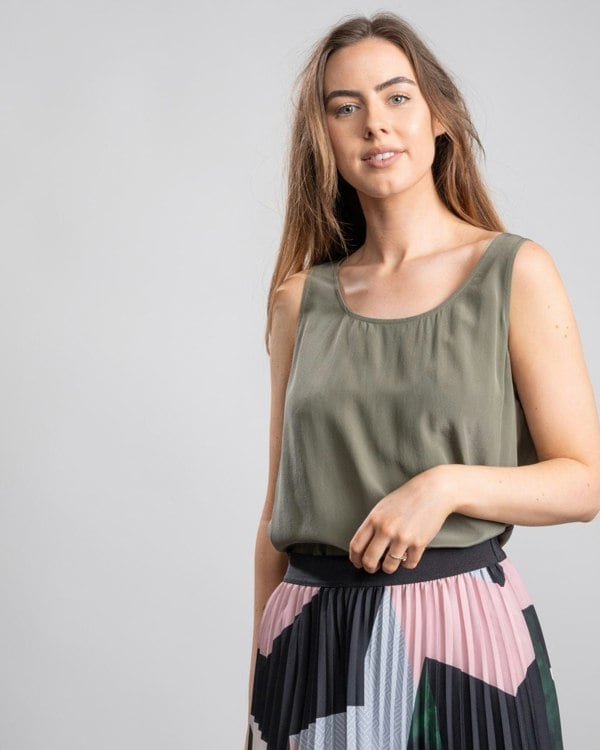 BOSS Womens Boss Casual Cendia Womens Blouse - Dark Beige