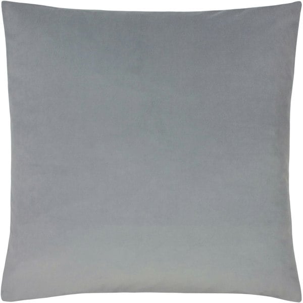 Evans Lichfield Sunningdale Velvet Cushion Cover - Platinum