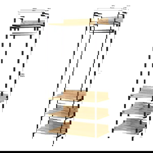 Swish Furniture Alva Open Wardrobes with Drawers & Shelves