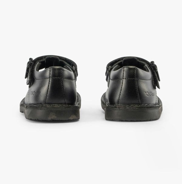 Kickers 117236 KOPI HEART T BAR Infant Girls School Shoes Black