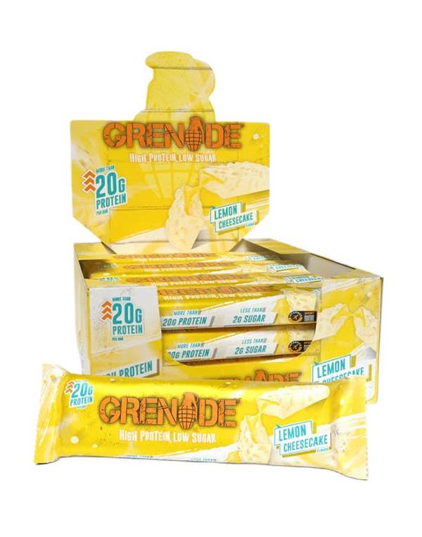 Grenade Protein Bars, Lemon Cheesecake - 12 x 60g