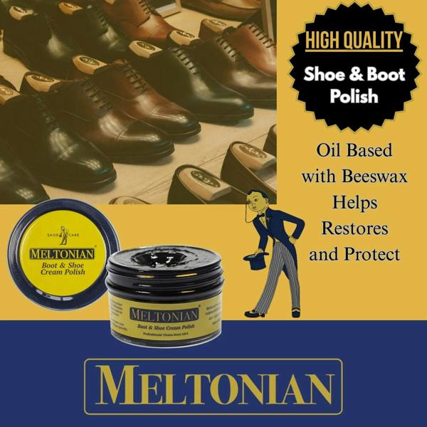 Meltonian Boot and Shoe Cream Polish - Conditioning and Colour Restoration 50ml