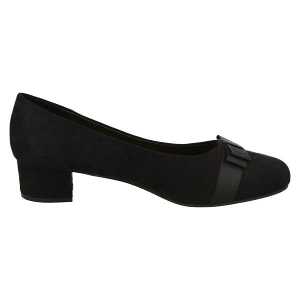 Spot On Ladies Spot On Block Heel Formal Wide Fit Court Shoes  F90151