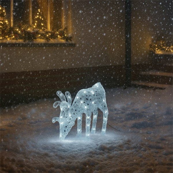 Xmas Haus 53CM Acrylic LED Deer Christmas Holiday Festive Decoration