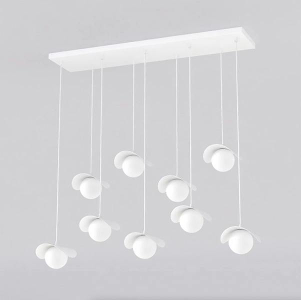 Emibig RITUAL Pendant lamp 9 x G9 White with White Shade