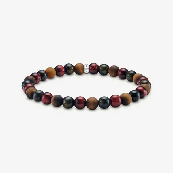 THOMAS SABO Talisman Tiger Eye Beaded Bracelet A2182-826-2