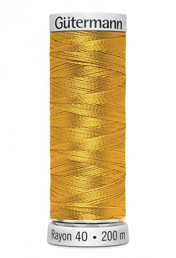 Gutermann No 40 Sulky Rayon Embroidery Thread 200m Rayon Thread Suitable For Embroidery