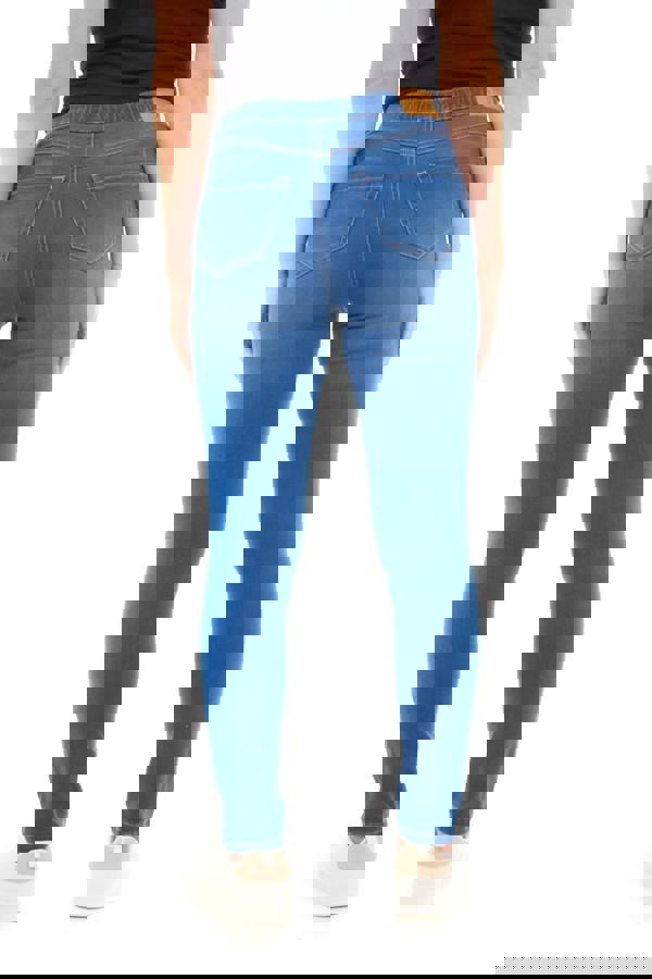 Smart Living Women's Stylish  Sculpt Pull On Jeggings with Pockets - Trendy & Comfy - Bromo Blue