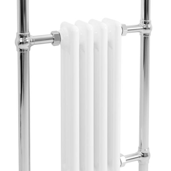 Monstershop Traditional Heated Towel Rail Radiator – 950mm x 480mm  – White