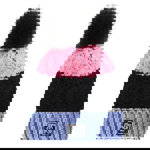 Animal Childrens/Kids Alex Recycled Beanie - Blue/Black/Pink