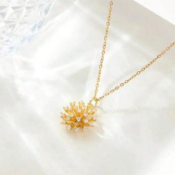 Elk & Bloom 14K Gold Drop Earth Stone Pendant Necklace