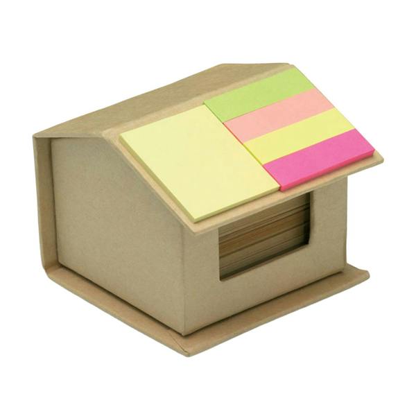 MidOcean Recyclopad House Recycled Memo Pad Set - Beige - 