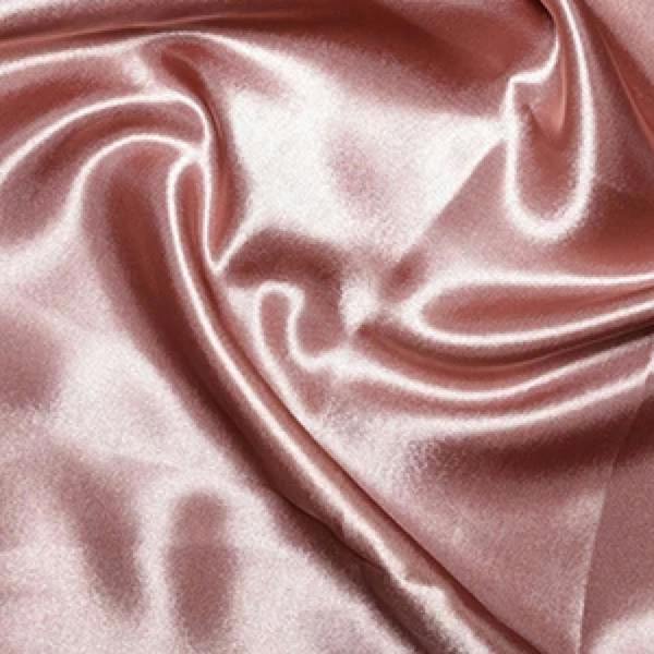 Minerva Core Range Premium Soft Liquid Satin Dressmaking Fabric per metre, 150cm / 59" Wide - Dusky Pink