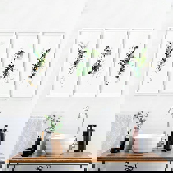 Pictures for bathroom walls | set of 3 wall art