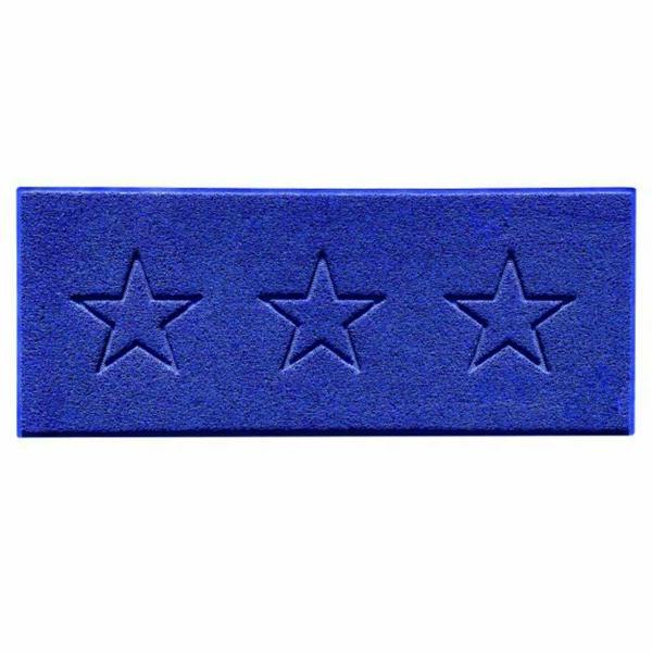 Nicoman Embossed Triple Star Home Entrance Runner Mat - Multiple Colours