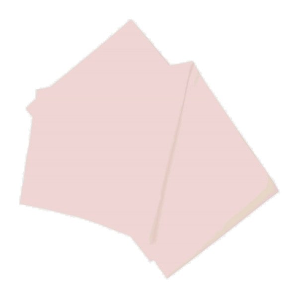 Belledorm Brushed Cotton Flat Sheet - Powder Pink