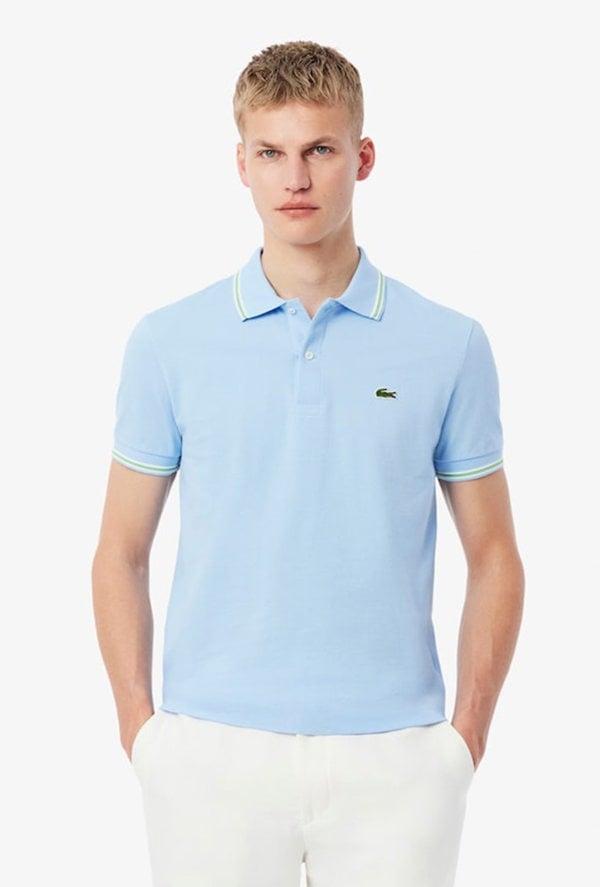 Lacoste Men's Regular Fit Trim Accent L.12.12 Polo Shirt - Blue