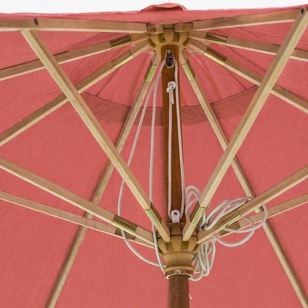 The Garden Marketplace 3m Premium Hardwood Garden Parasol Umbrella