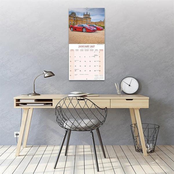 Classic Sports Cars Calendar 2027, Wall Calendars, Month To View, Transport, Gift