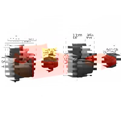 Levi Italia Two Seater, Three Seater, Four Seater Sofa, Brown-Rit Concept-Rit Concept