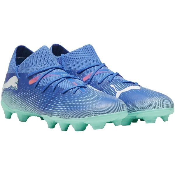 Puma Childrens/Kids Future 7 Play Football Boots - Blue/White