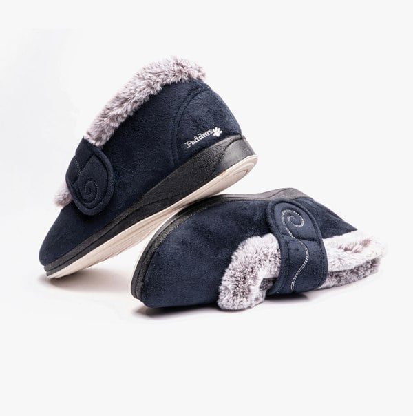 Padders HUSH Womens Slippers Navy