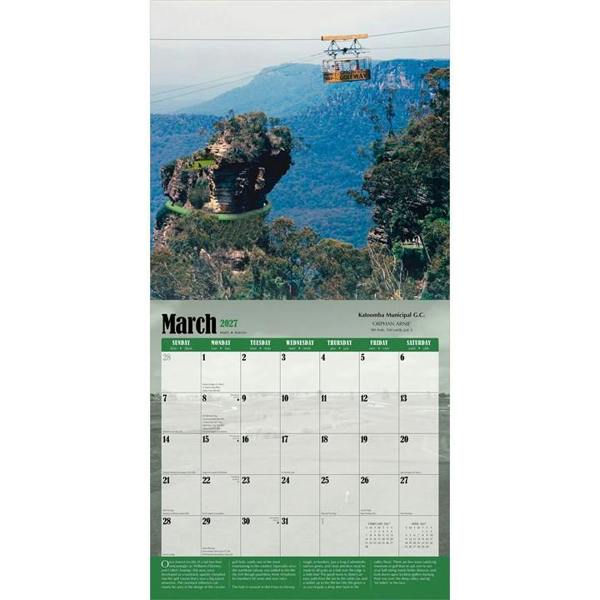 World's Toughest Golf Holes Calendar 2027, Wall Calendars, Month To View, Sports, Gift