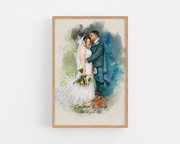 Personalised Watercolour Portrait - Family or Couple