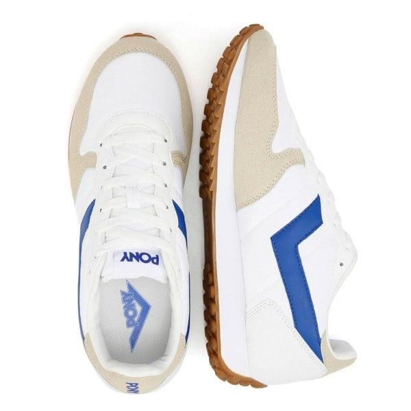 Pony Express White/Electric Blue Trainers