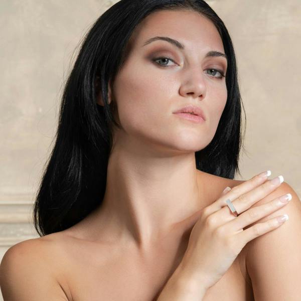 Adjustable Plain Silver Bar Ring for Women - namana.london