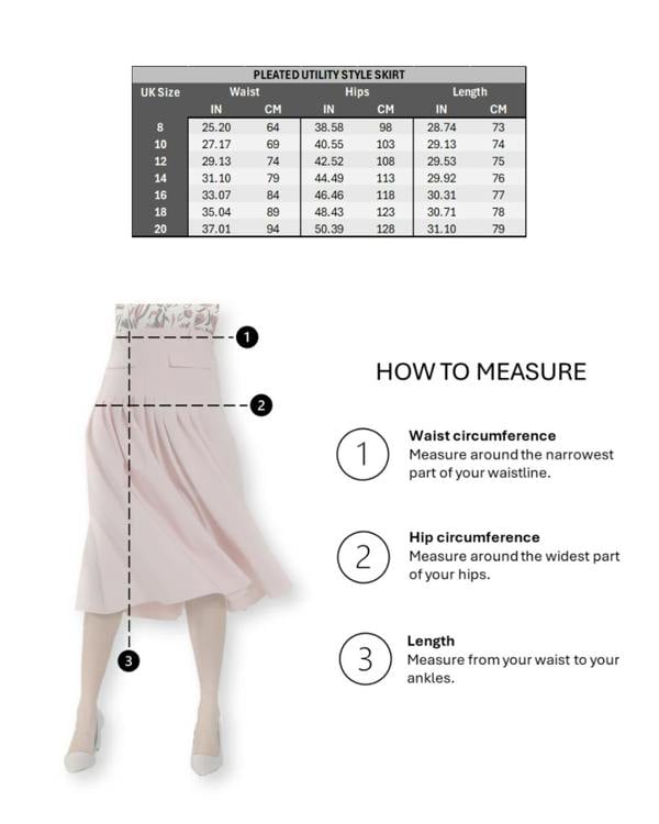 HotSquash Pleated Utility Style Skirt