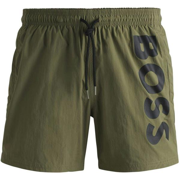 Boss Mens Octopus Swim Shorts - Dark Beige - 