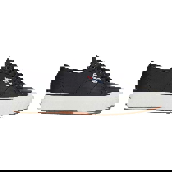 Superga Unisex Adult 2750 Nappa Leather Trainers - Black/Avorio