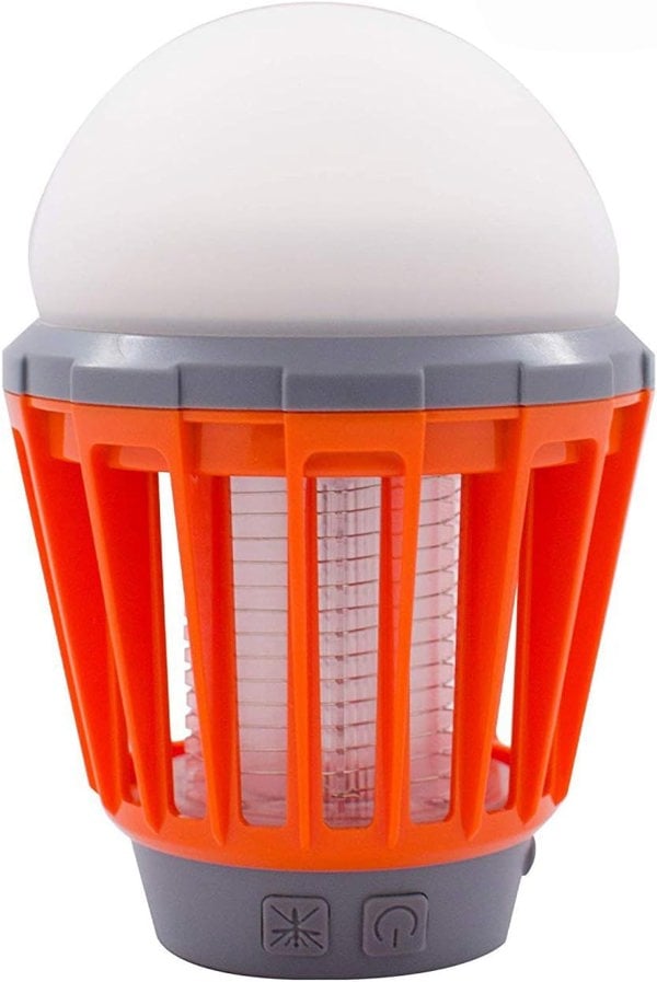 Image of OLPRO Mosquito Killer Lantern on a white background, upright as if on a hard surface.