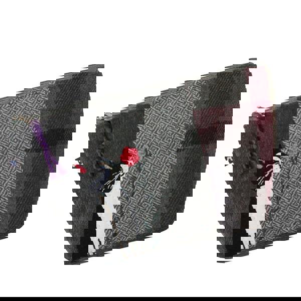 Earth Squared Tweed Cat Applique Make up Bag