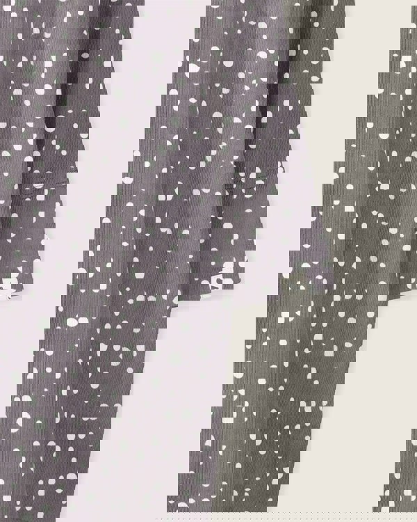 Jess Grey Abstract Spot Print Midi Shirt Dress- image 5