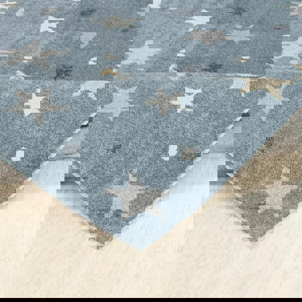 Livabliss Lillian-Kids Blue Grey Beige Yellow Washable Rug for Children's Rooms