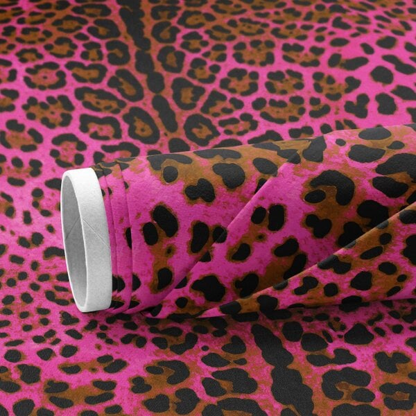 Love Frankie Neon Leopard Velvet Fabric