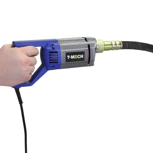T-mech Cement Mixer & Handheld Concrete Vibrator with 2m Shaft