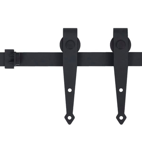 Berkfield Mini Sliding Cabinet Door Kit Carbon Steel 183 cm