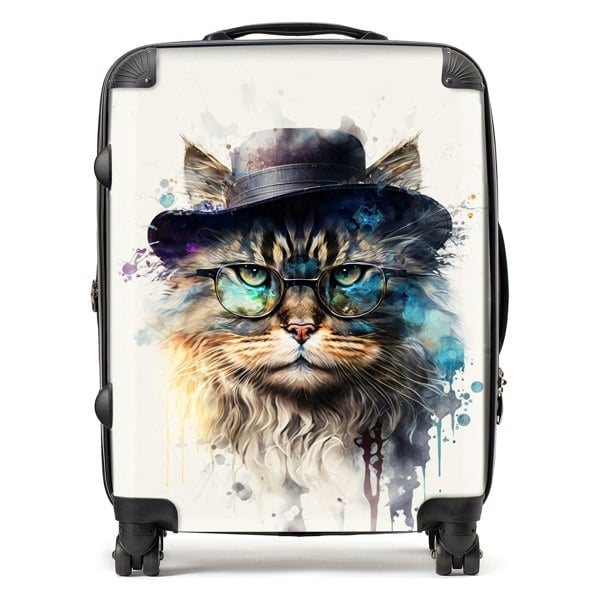 Warren Reed Siberian Cat Splashart Suitcase