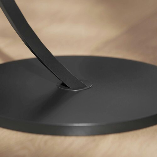 Wyld Haus Dimo Round C Shaped Side Table With Marble Effect Top