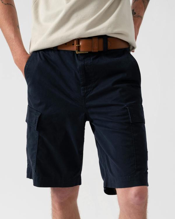 BOSS Orange Sisla Mens Cargo Shorts - Dark Blue 404