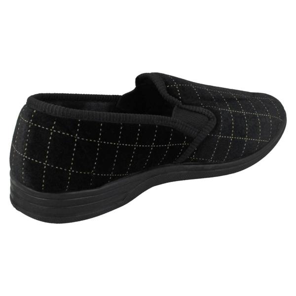 Spot On Mens Spot On Check Casual Slippers