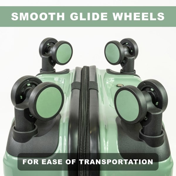 Pierre Cardin Provence Lightweight Luggage 8 Wheels TSA Locks Hardshell Suitcase