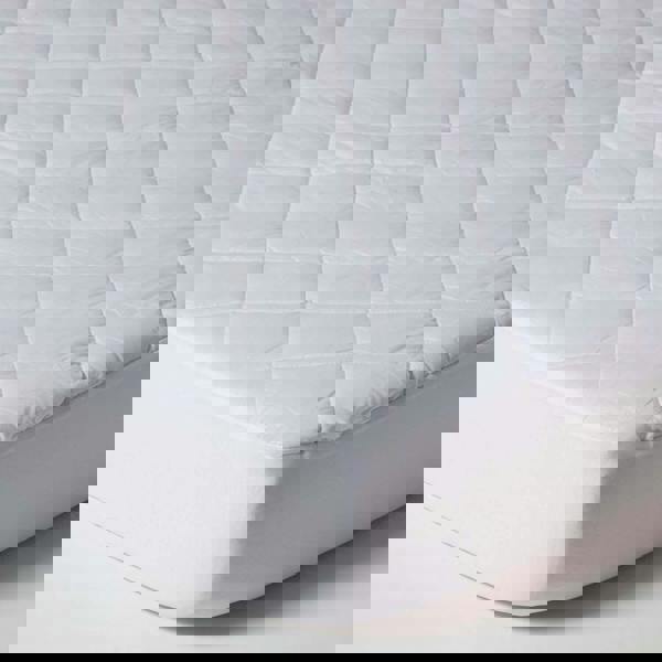 HOMESCAPES Cot Bed Quilted Waterproof Mattress Protector, Pack of 2