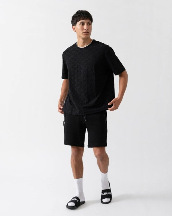 Armani Exchange Armani Exchange Mens Logo Pattern Crew Neck T-Shirt